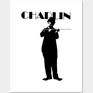 Chaplin silent movie pantomime Posters and Art